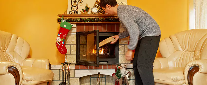 Rusted Metal Fireplace Restoration in Somerset, Massachusetts