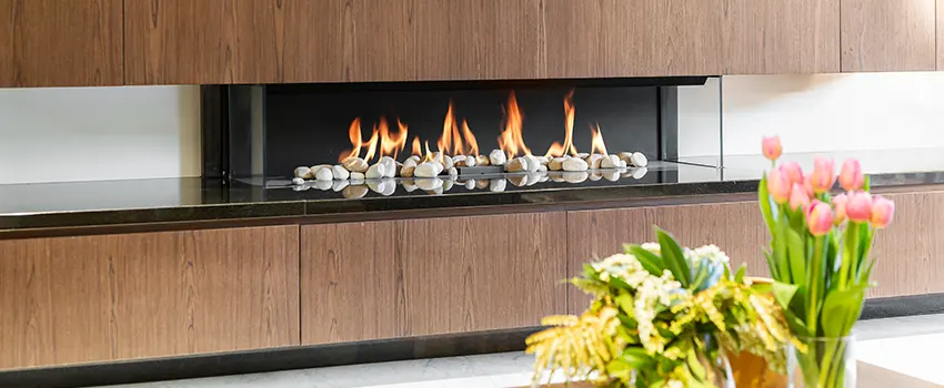 Double-height Fireplace Design Refurbishment in Somerset, Massachusetts